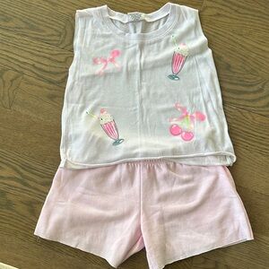 Firehouse Girls' Pink Cherry & Milkshake Tank Set